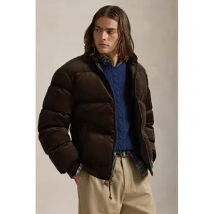 POLO Ralph Lauren corduroy gewatteerde jas donkerbruin