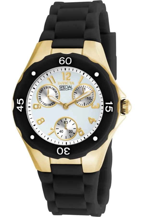 Invicta Angel 18797 Dames Horloge – Quartz Uurwerk – Roestvrij Staal met witte Wijzerplaat – 38mm