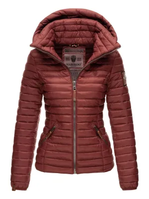 Marikoo dames gewatteerde jas – Löwenbaby, licht met afneembare capuchon