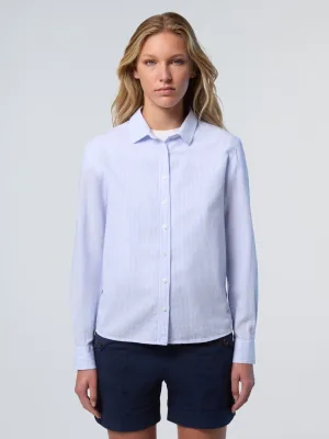 North Sails Overhemd Katoen-linnen overhemd