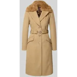 Guess Lange jas met riem en klepzakken