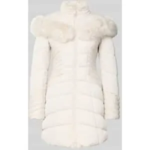 Guess Regular fit gewatteerde lange jas met tweewegsritssluiting, model ‘Oxana’