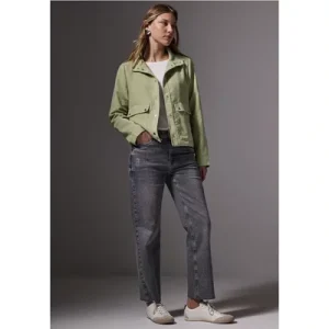 Street One Studio Dames Corduroy jas met opstaande kraag in Groen