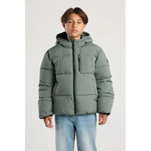 America Today gewatteerde jas groen