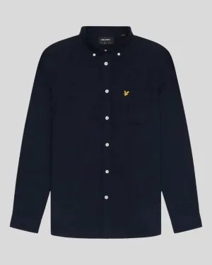 Lyle & Scott katoenen Oxford overhemd – marineblauw