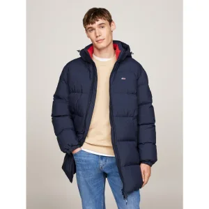 TOMMY JEANS Gewatteerde jas TJM ESSENTIAL DOWN PARKA Donzen jas, overgangsjas met capuchon