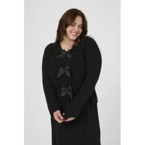 Kaffe Curve gebreid vest zwart