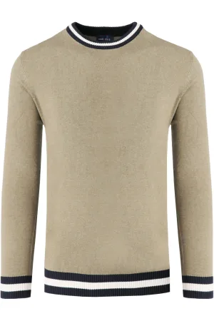 Marvelis Casual Trui ronde hals lichtbeige, Effen