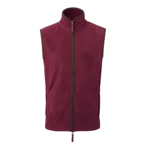 Premier Heren Artisan Fleece Gilet (Bourgogne/Bruin)