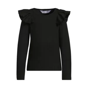 anytime longsleeve met ruches zwart