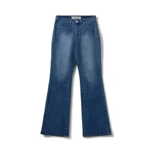 Sofie Schnoor flared jeans dark blue denim