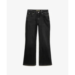 Slim fit flared jeans met mid-rise taille in biologisch katoen voor dames Superdry