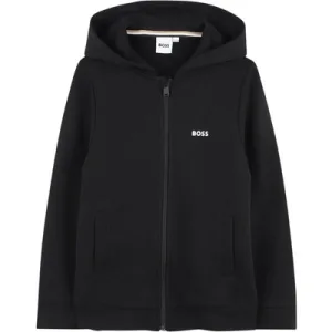 Boss Zip Up Hoodie Junior
