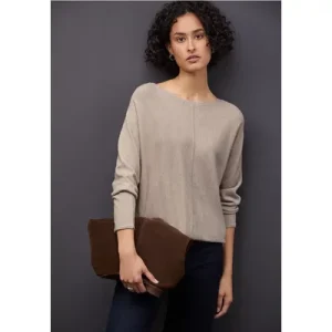 Street One Dames Basis Dolman-trui in Beige