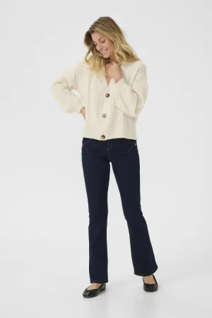 Vest Straight fit Eggnog cream