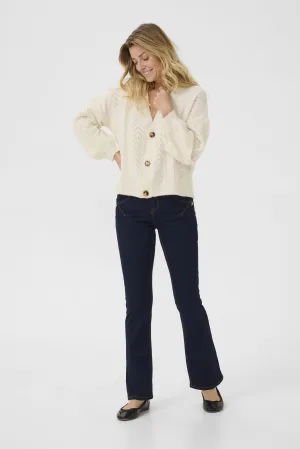 Vest Straight fit Eggnog cream