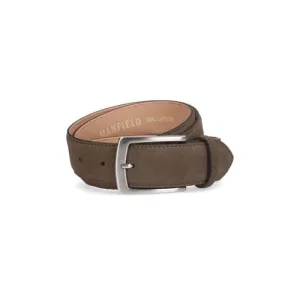 Manfield suède riem taupe