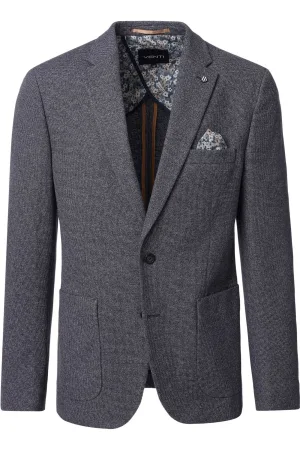 Venti Blazer blauw, Effen