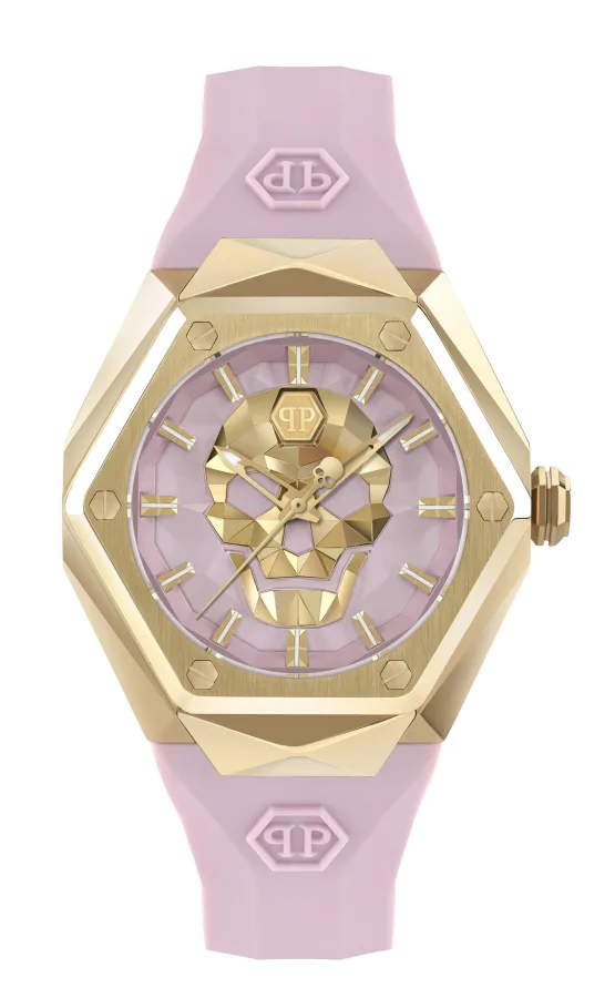 Philipp Plein $kull Spikes Dames Roze Horloge PWADA0124