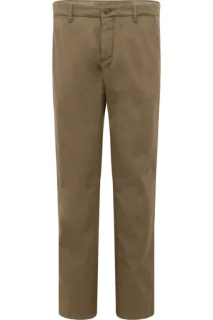 Seidensticker Chino olijfgroen, Effen