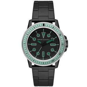 Armani Exchange Leonardo herenhorloge Zwart AX1858