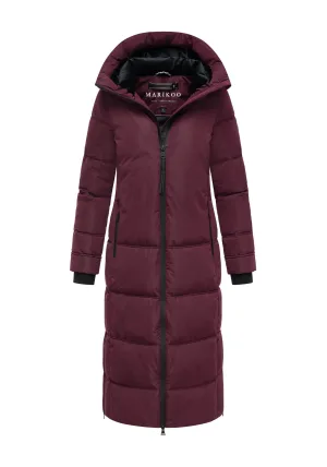 Marikoo dames wintermantel Honiaa XVI met capuchon & ritszakken