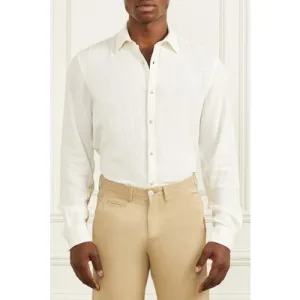 GUESS Joe It Collar Notche Salt White