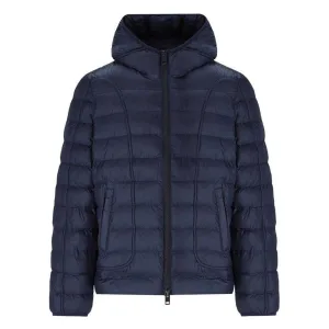 Diesel Effen capuchonjas heren (Marineblauw)