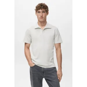 Mango Man regular polo wit