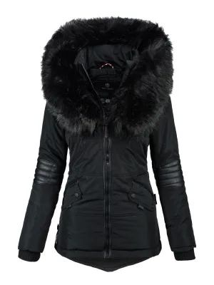 Navahoo Dames Winterjas Nirvana – Warm, Met Luxe Bontkraag & Teddyvoering