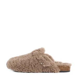 America Today pantoffels in clog stijl bruin