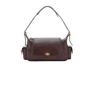 Mango schoudertas donkerbruin