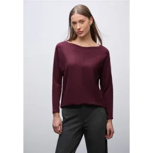 Street One Dames Basis Dolman-trui in Rood