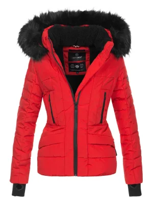 Navahoo Dames Winterjas Adele – Warm, Met Teddyvoering & Afneembare Bontkraag