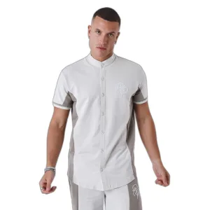 Tweekleurig overhemd met mao kraag Project X Paris