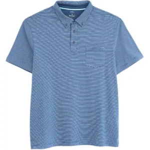 White Stuff Truro Stripe Polo Mid Blue