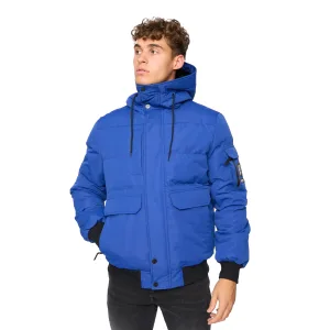 Crosshatch Heren Milwaka Bomber Jacket (Blauw)