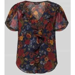 Lauren Ralph Lauren Regular fit blouse met volants, model ‘BADAYN’