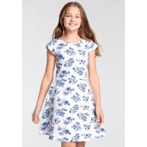 KangaROOS Jerseyjurk Kangaroos Meisjes feestelijke gelegenheden, modieuze allover-print, uitlopende snit