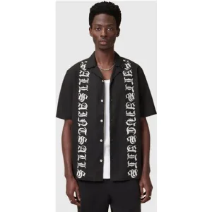 AllSaints Scripture Ss Shirt Faded Black