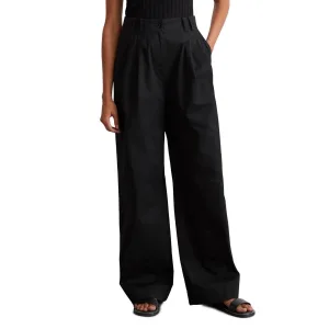 Marc O’Polo Bandplooibroek wijd, van twill, allrounder