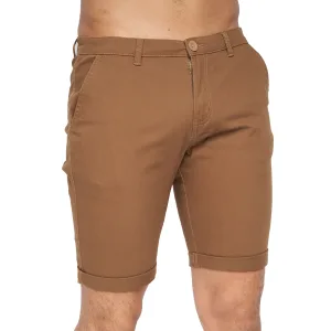 Crosshatch Heren Sinwood Chino Shorts (Kaneel)