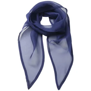 Premier Dames/vrouwenwerk Chiffon Formele Sjaal (Marineblauw)