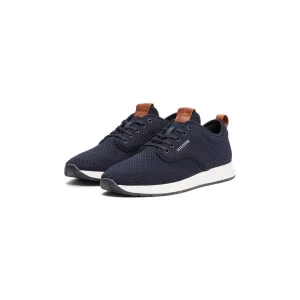Tommy Hilfiger Sneakers NEWPORT 3D PREMIUM KNIT , halfhoge schoen, veterschoen, vrijetijdsschoen met contrast logo patch
