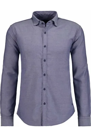 RAGMAN Overhemd blauw, Effen