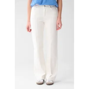 Shoeby high waist flared jeans ecru