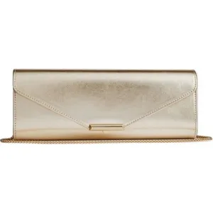 LK Bennett Lucille Long Clutch Bag Champagne