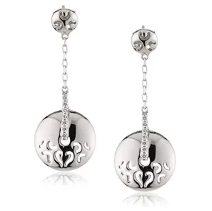 Orphelia Dames 925 Sterling Zilveren Dangle Oorbellen – Zilver ZO-5851
