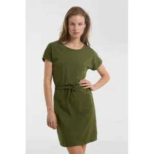 anytime T-shirt jurk khaki