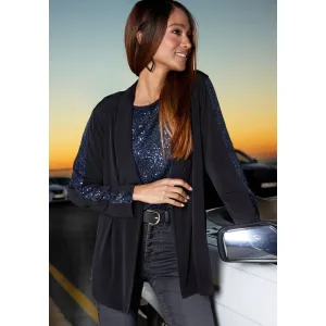 Lascana Blousejasje met paillettenversiering, partyjack, feestelijk